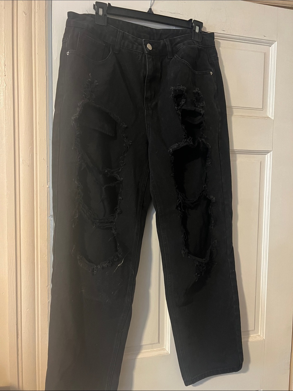 SHEIN Black Distressed Women’s Jeans